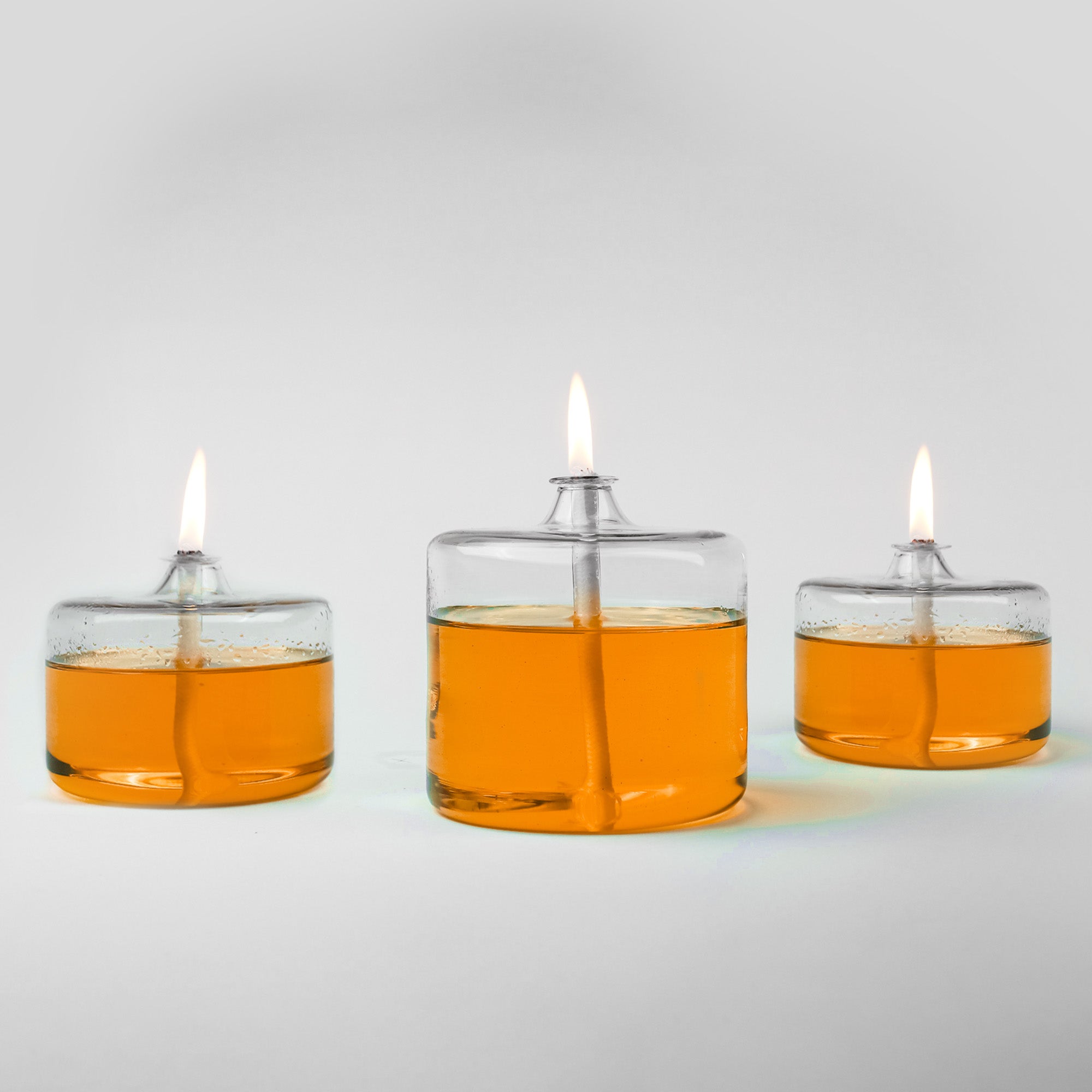 Joy Glass Oil Candle Set Amber
