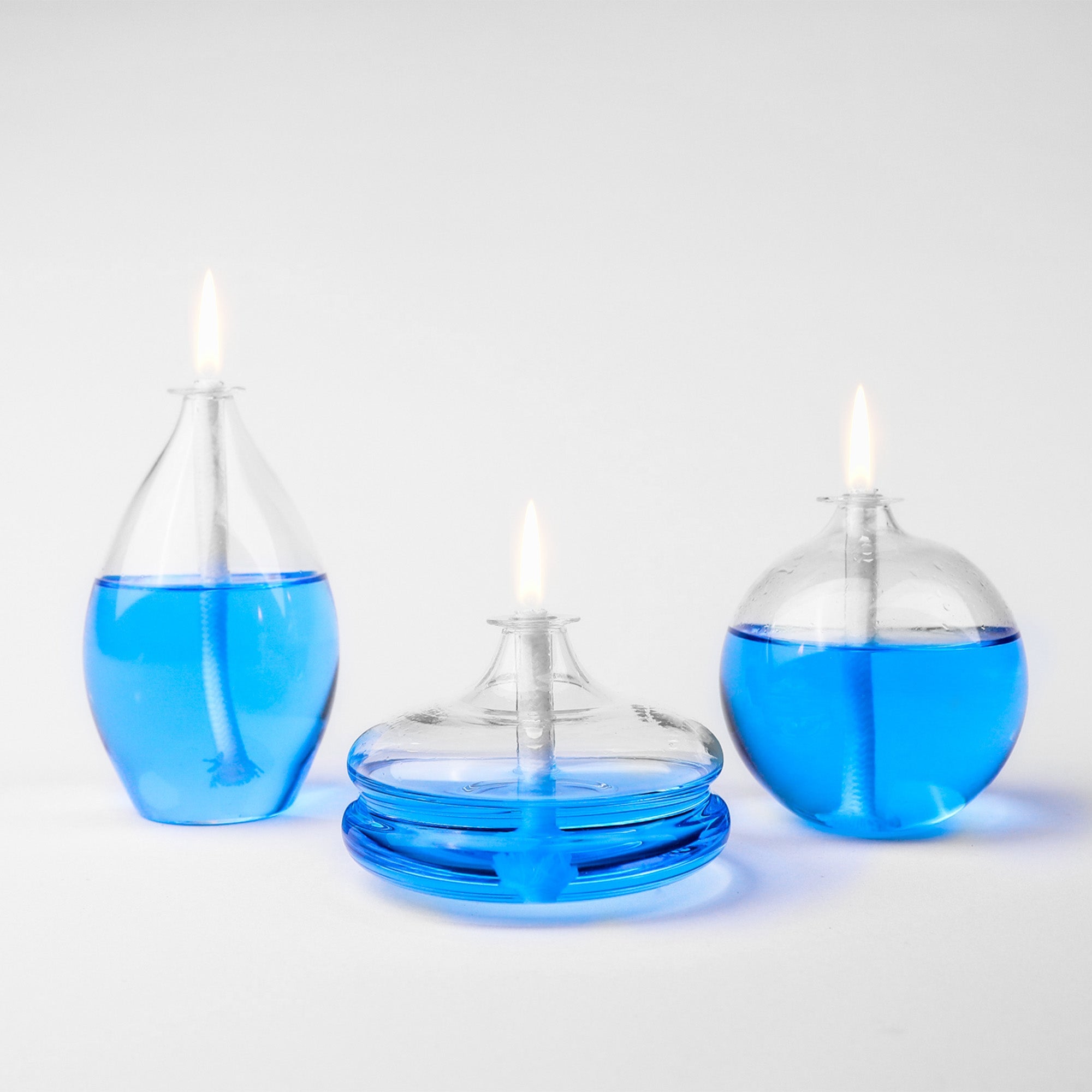 Glory Glass Oil Candle Mini Set Blue