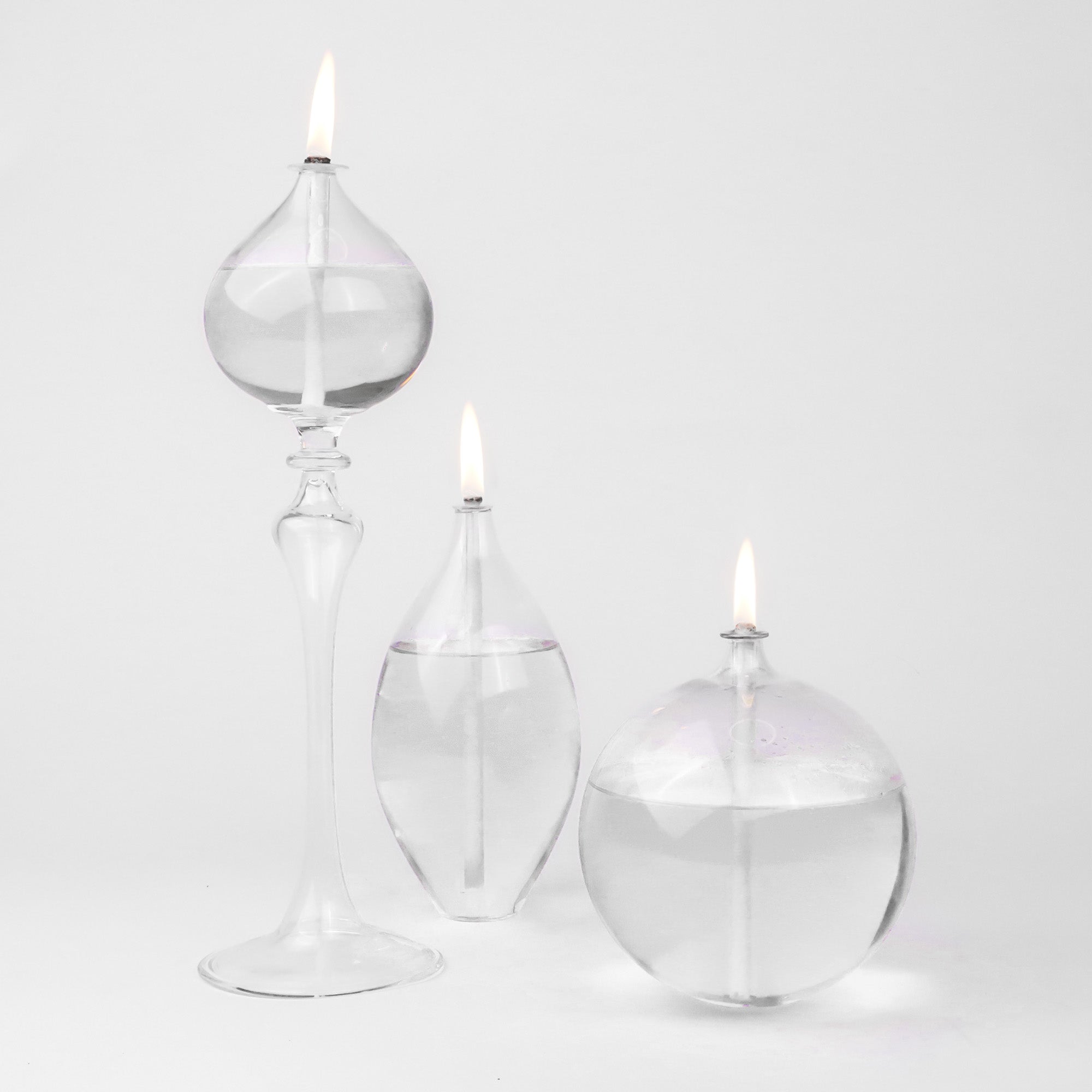 Fame Glass Oil Candle Set Clear
