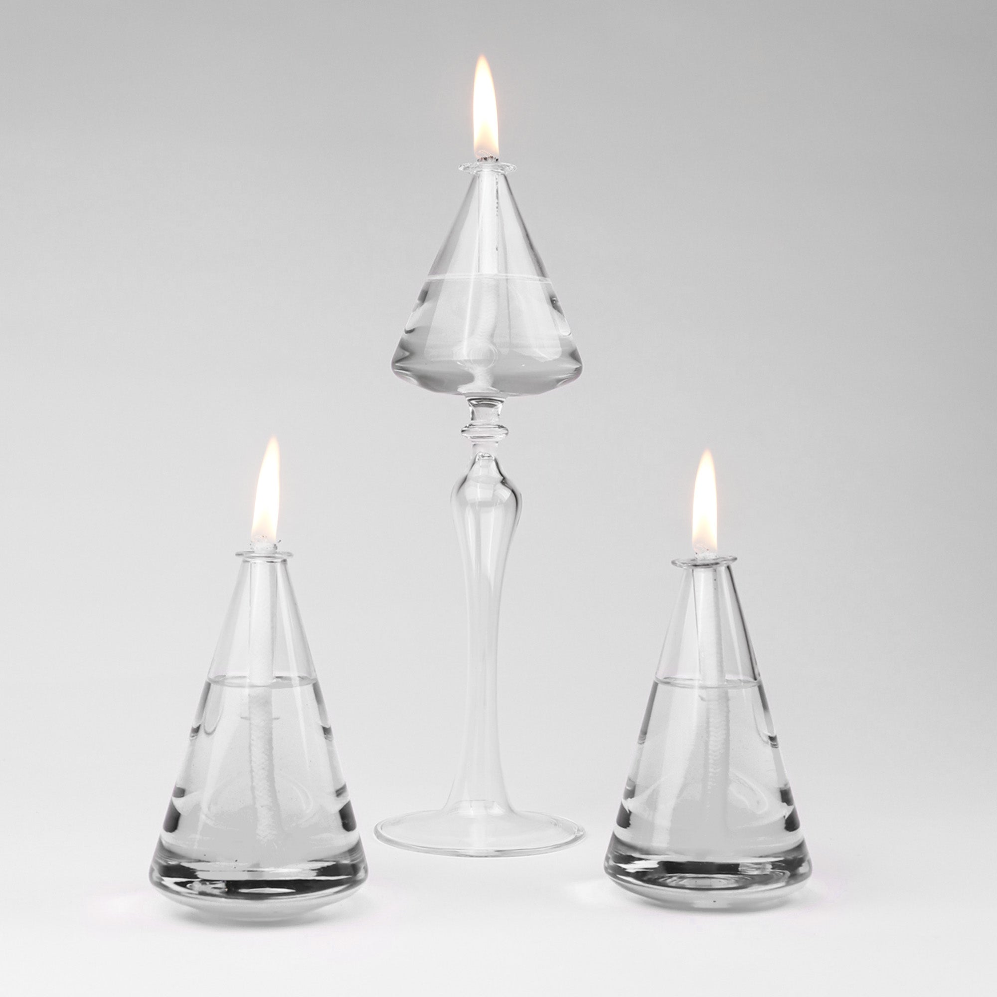 Hope Glass Oil Candle Set Clear