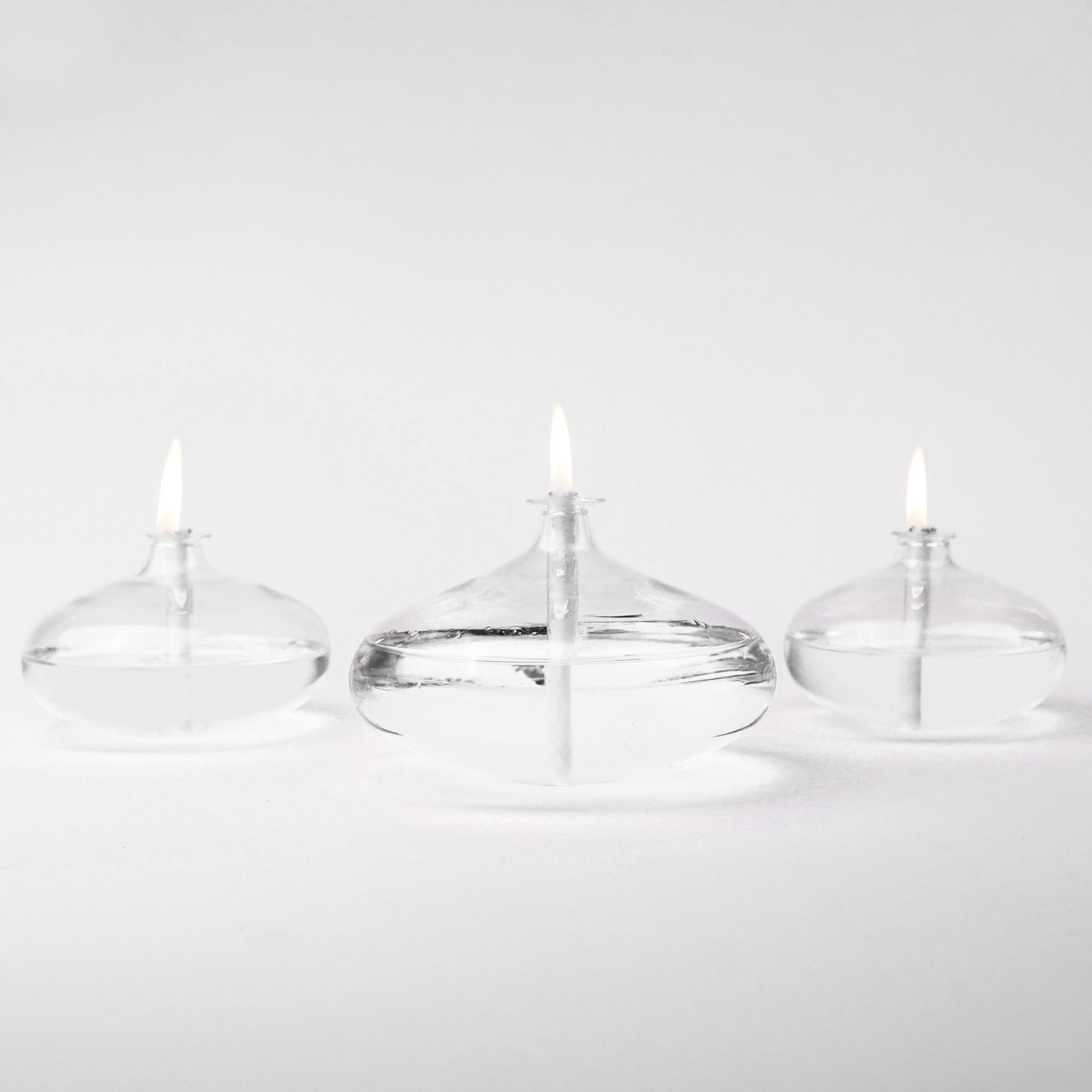Grace Glass Oil Candle Set Clear