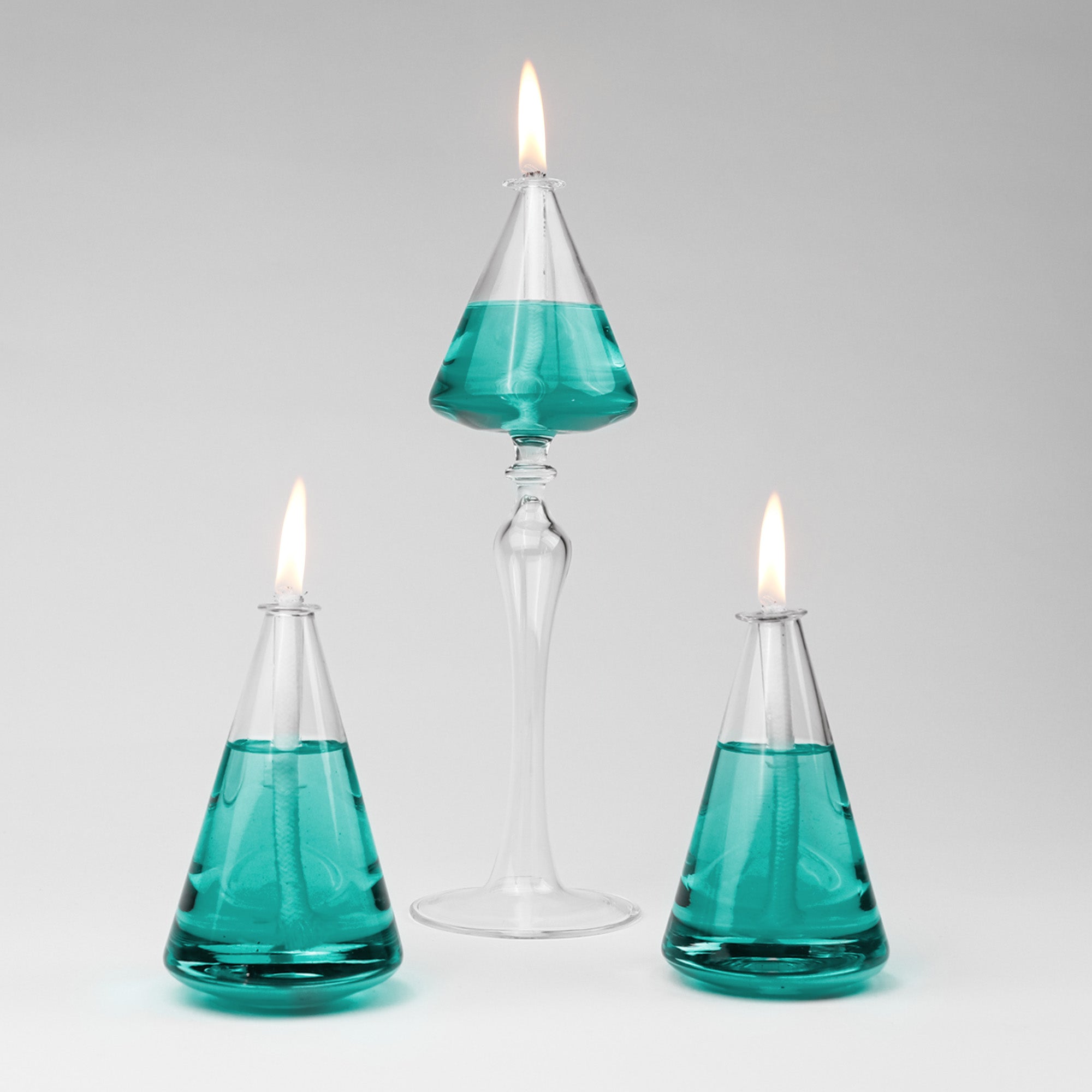 Hope Glass Oil Candle Set Emerald
