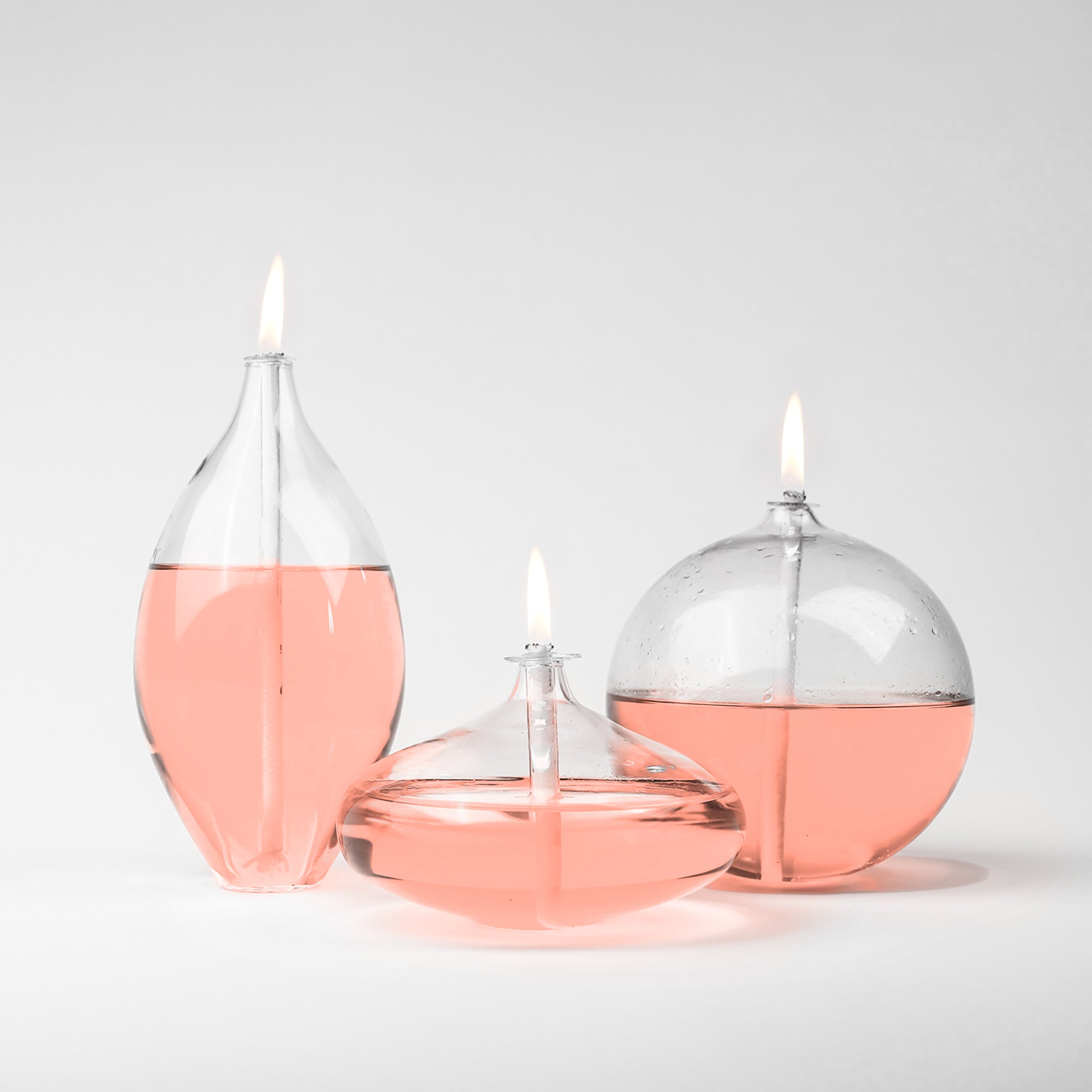 Pride Glass Oil Candle Set Rose