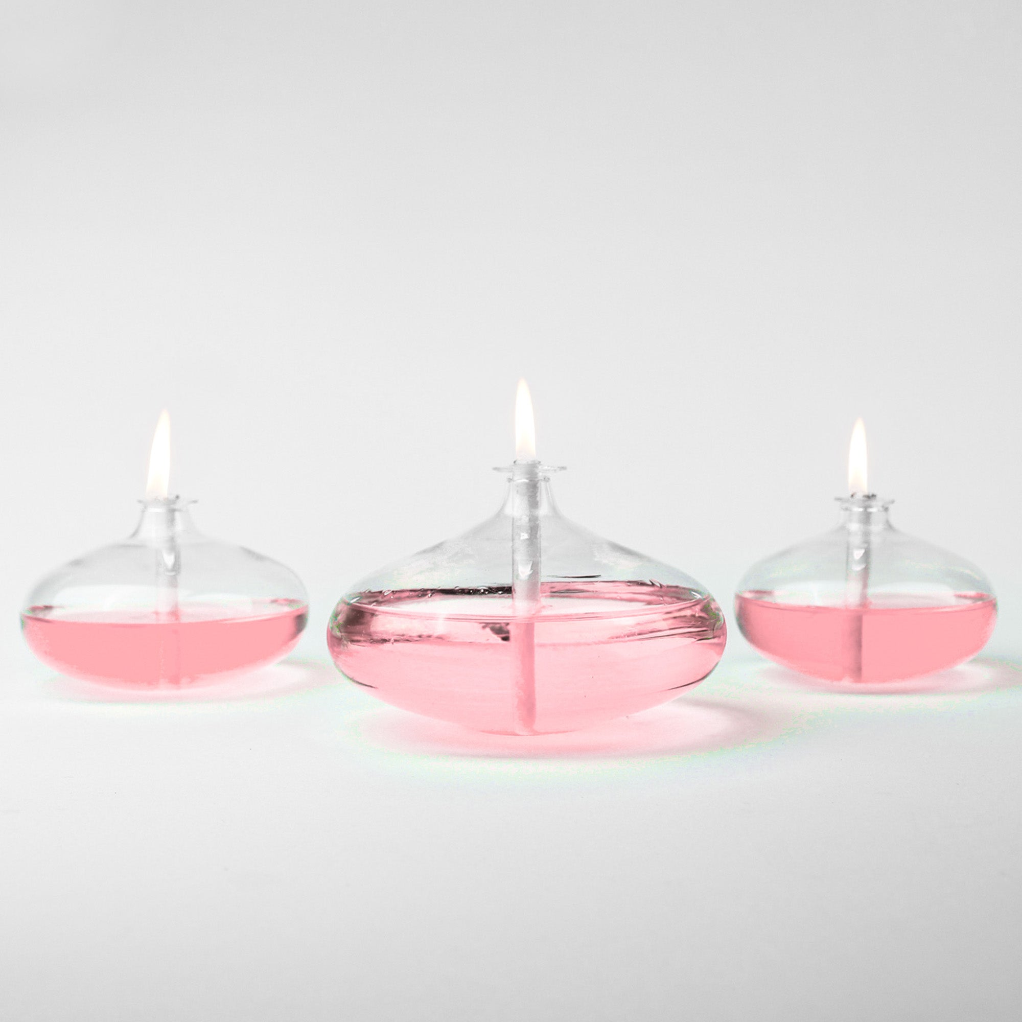 Grace Glass Oil Candle Set Rose